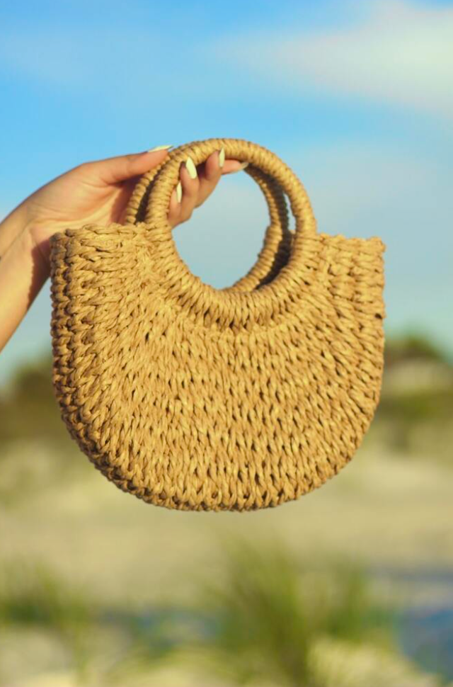 Straw Woven Crossbody Shoulder Bag