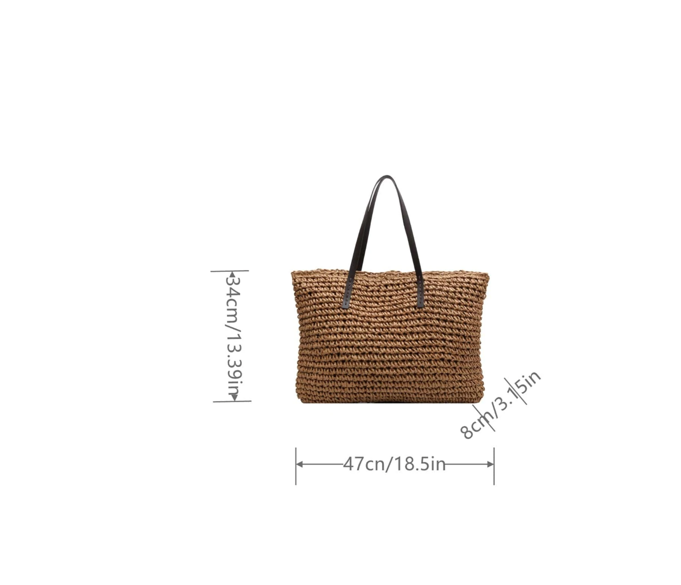 Summer Straw Beach Bag