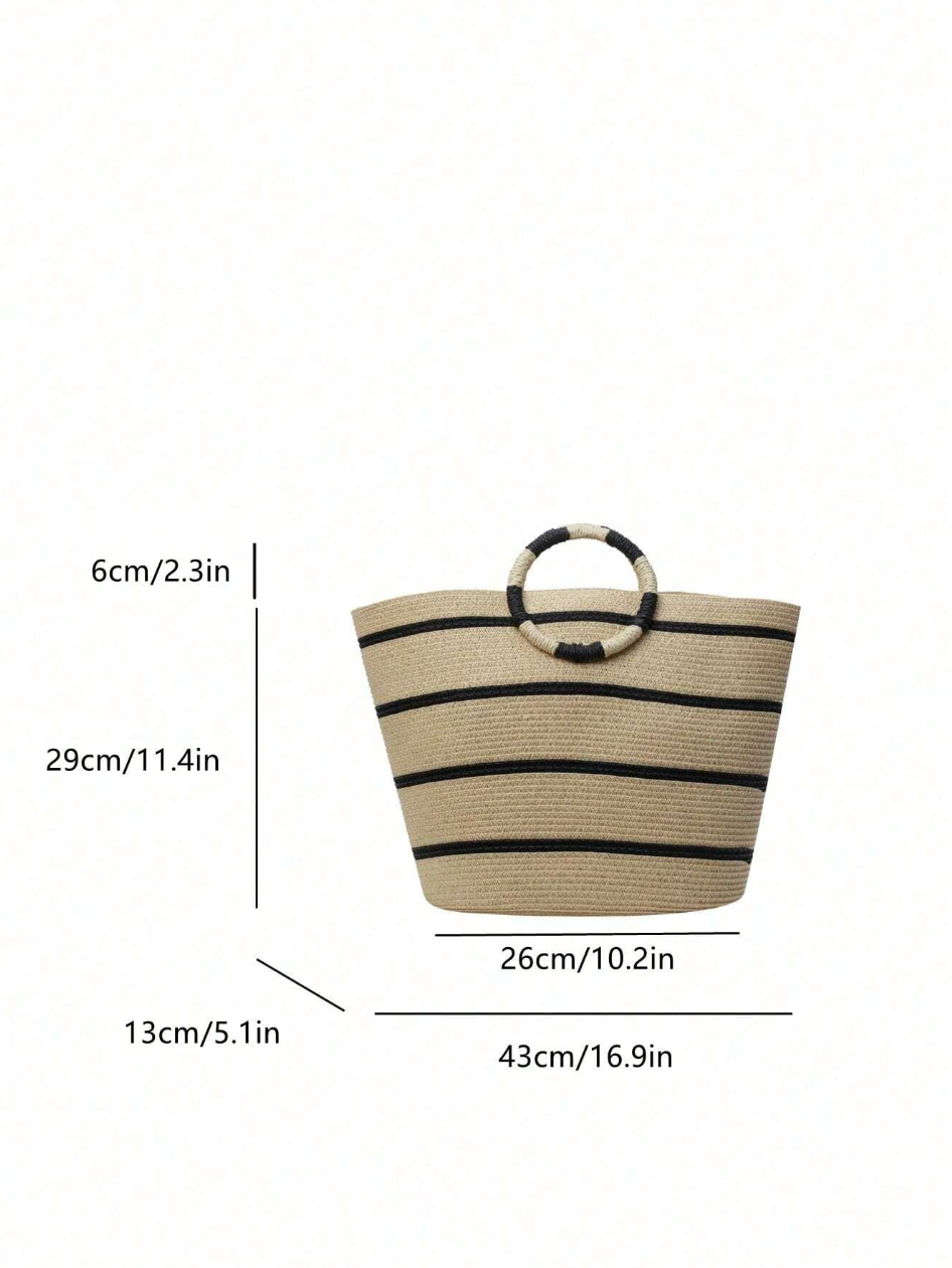 women summer wicker large straw bags