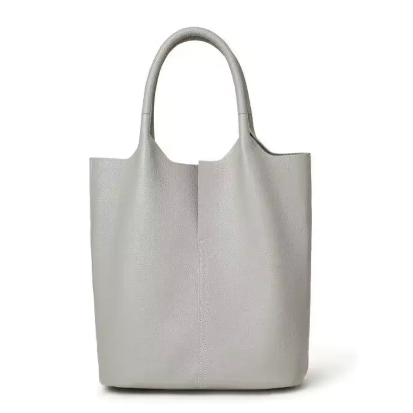 real leather bucket bags for women Grey