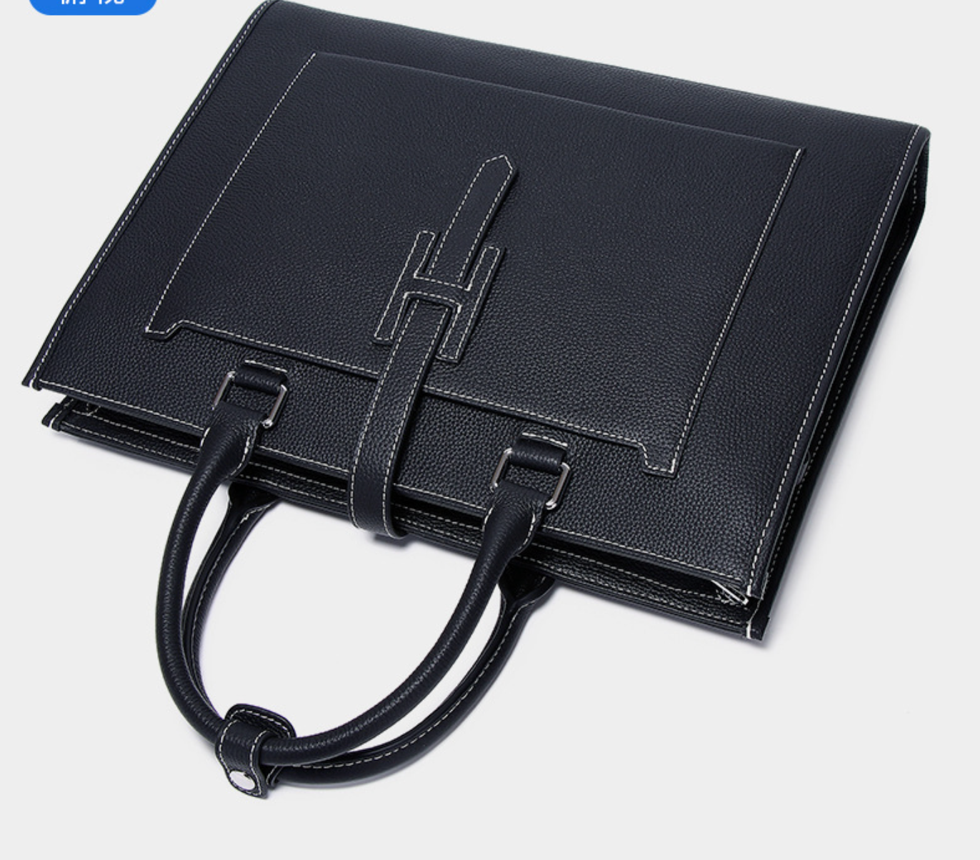 leather office business laptop bag