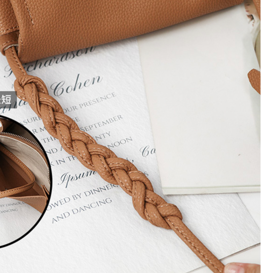 women genuine leather shoulder cross body bag