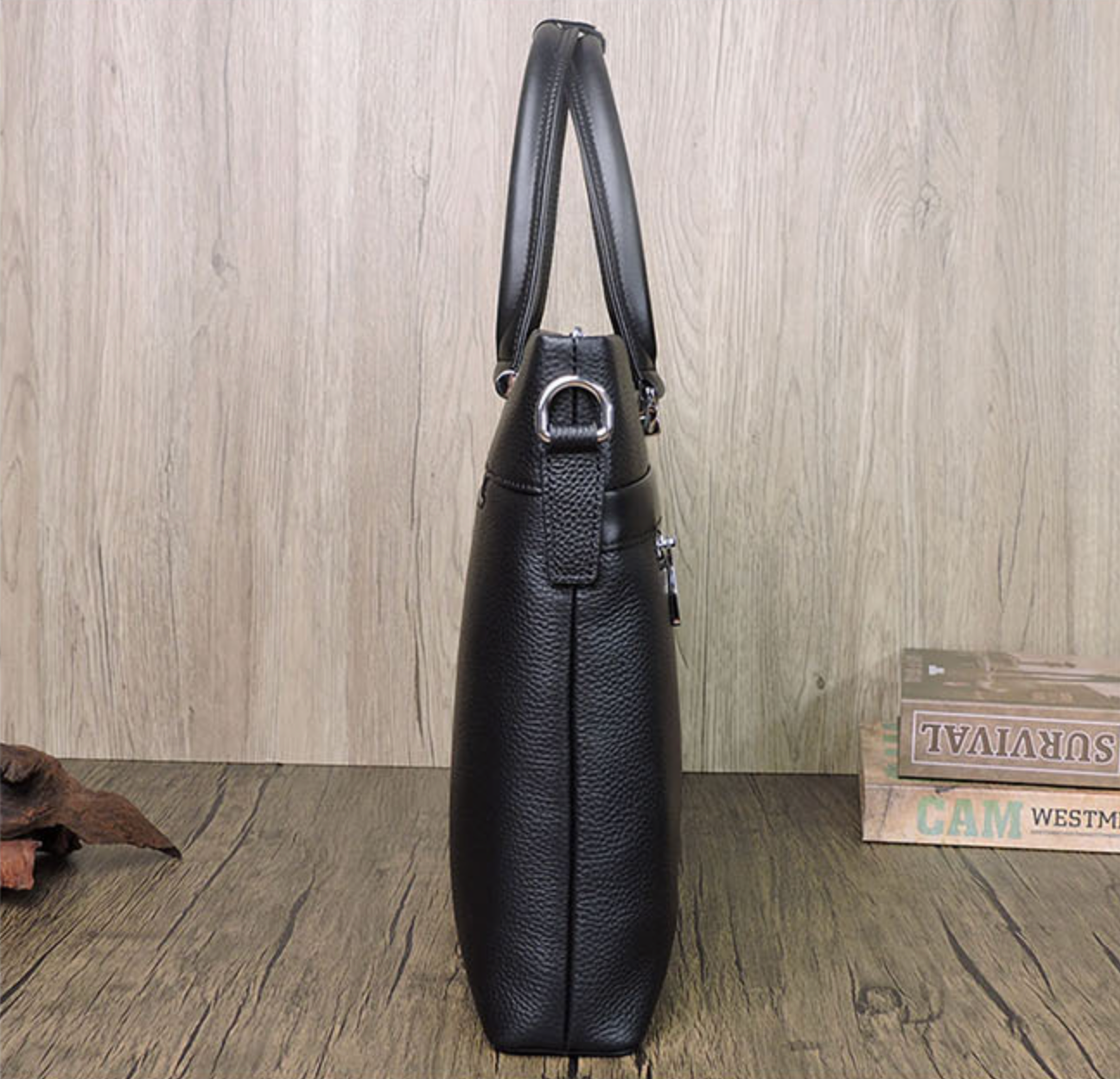 Leather Business Briefcase Messenger Bag