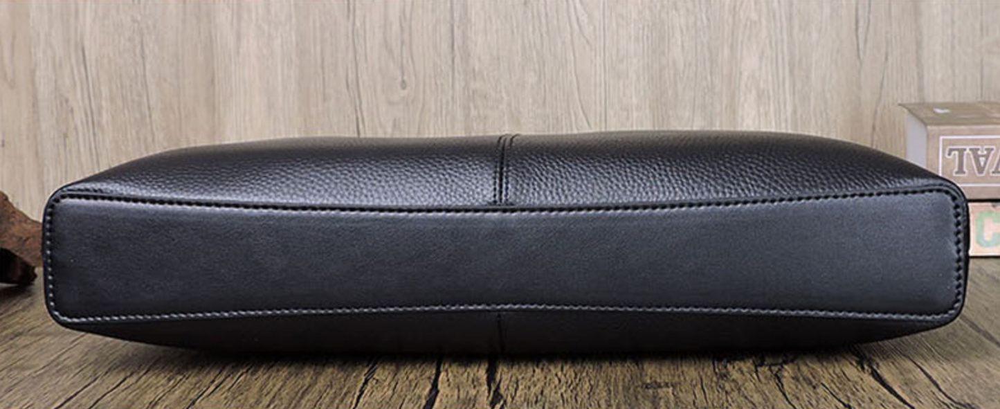 Leather Business Briefcase Messenger Bag