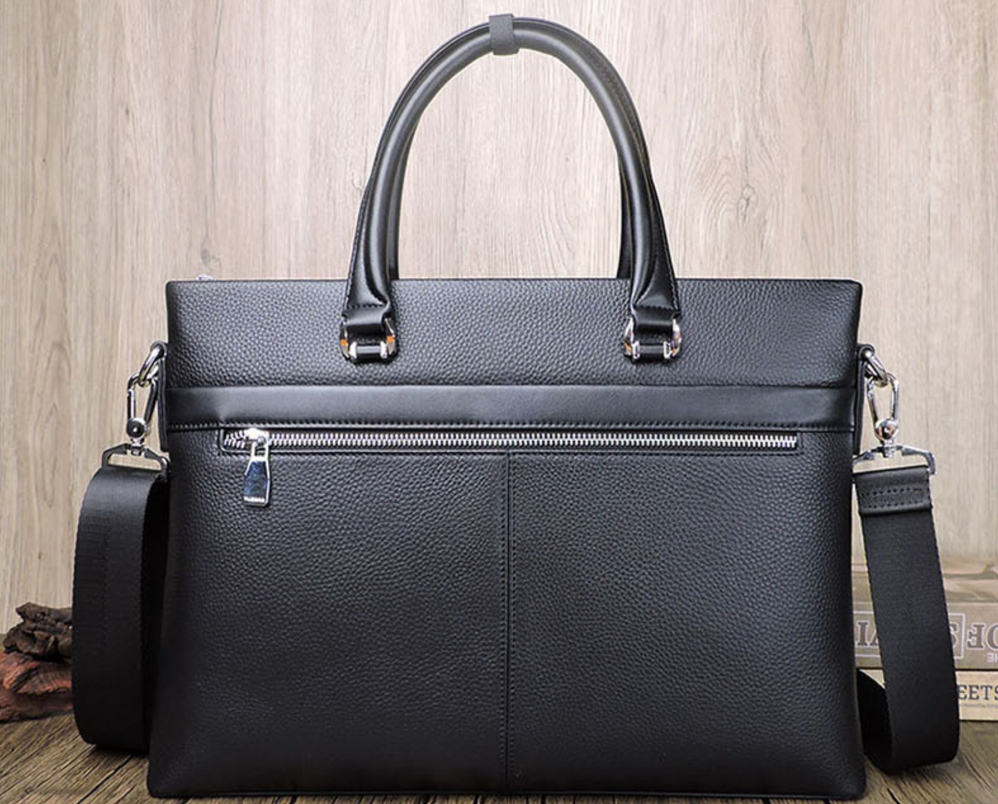 Leather Business Briefcase Messenger Bag