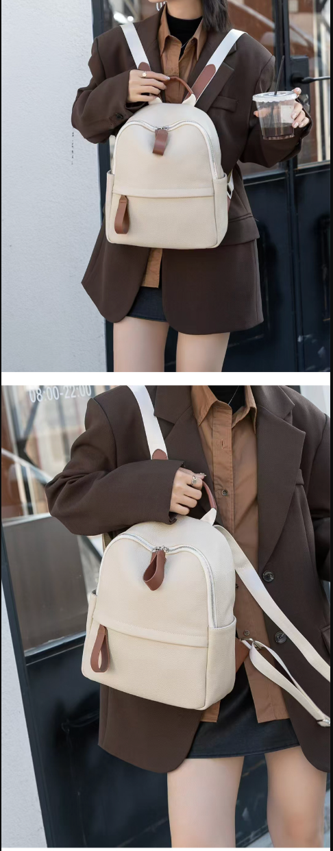 genuine leather mini rucksack womens
