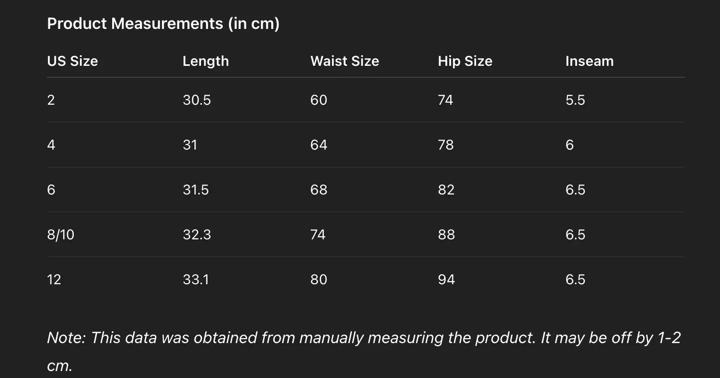 High Rise Denim Women Shorts