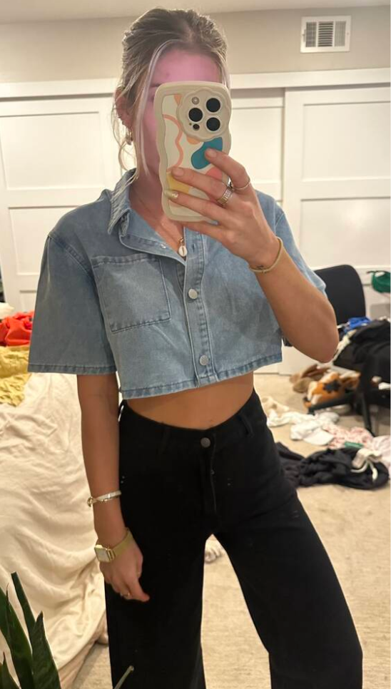 Cropped Jean Jacket for Women