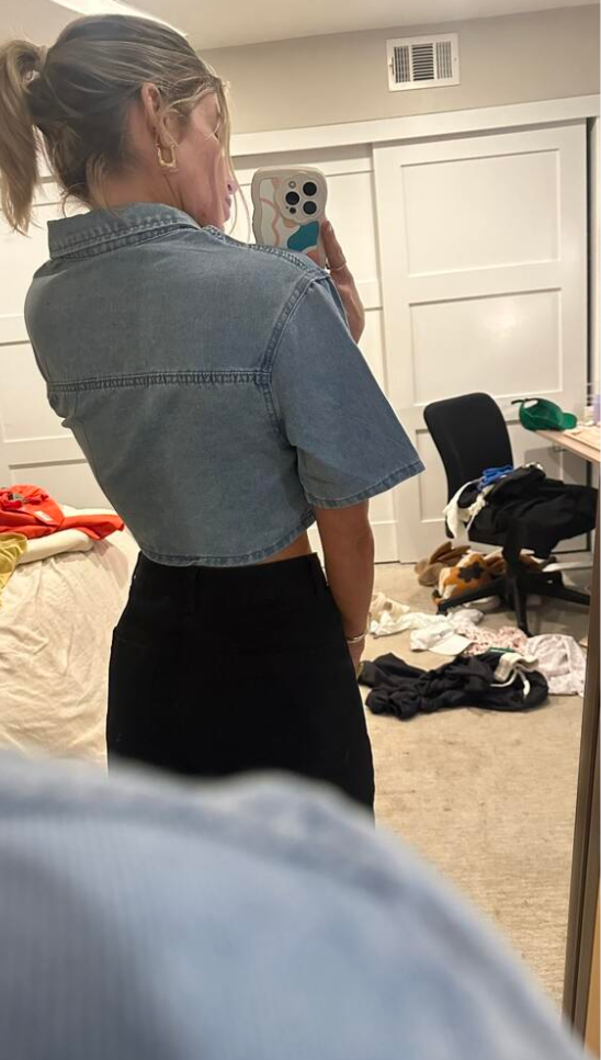 Cropped Jean Jacket for Women