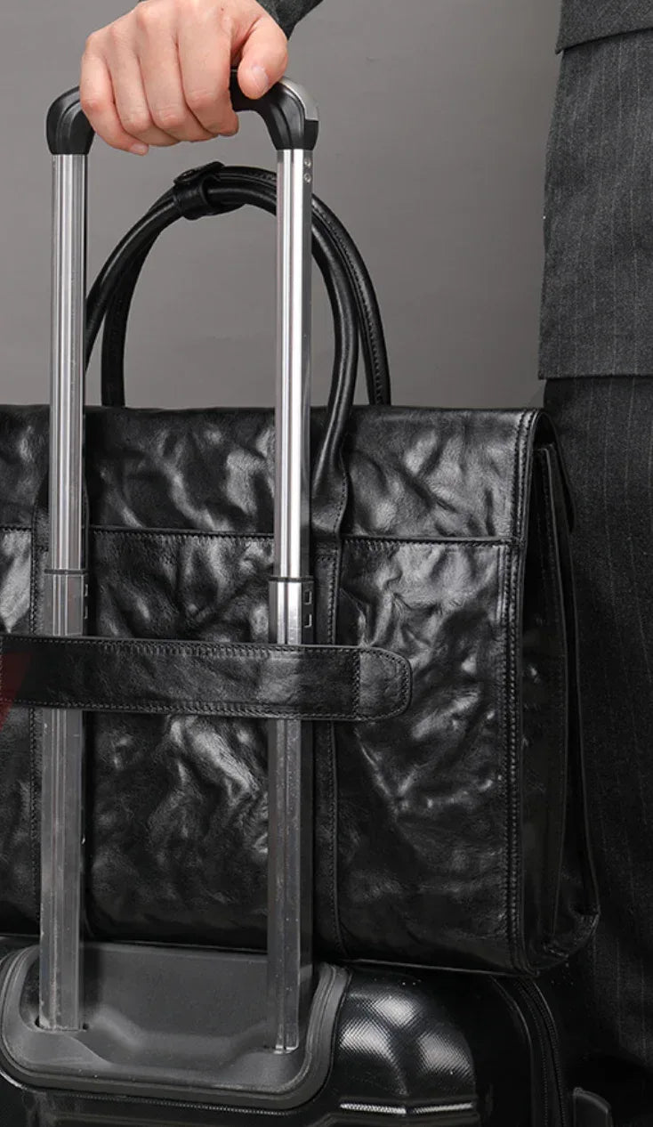 Men’s Leather Business Briefcase Laptop Bag