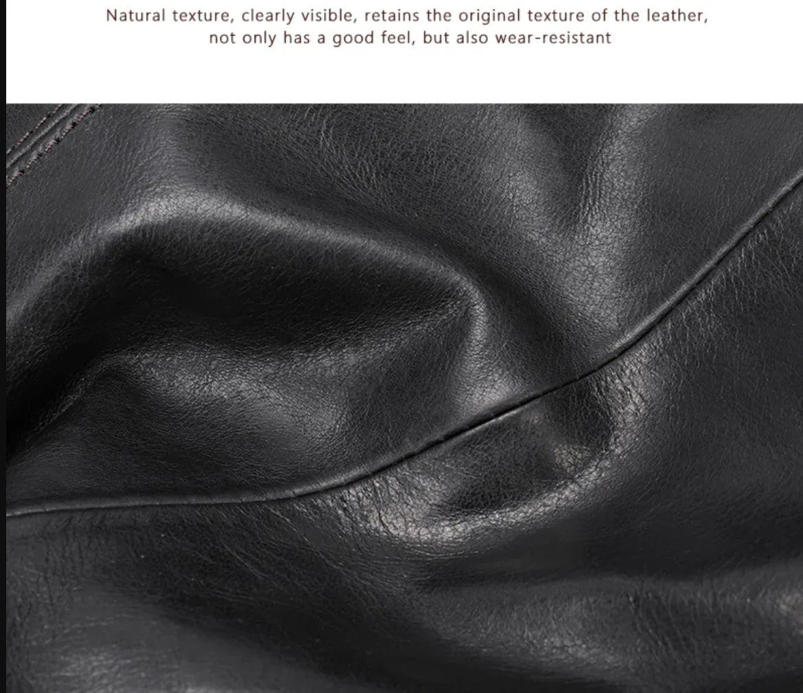 Leather Briefcase Laptop Messenger Bag