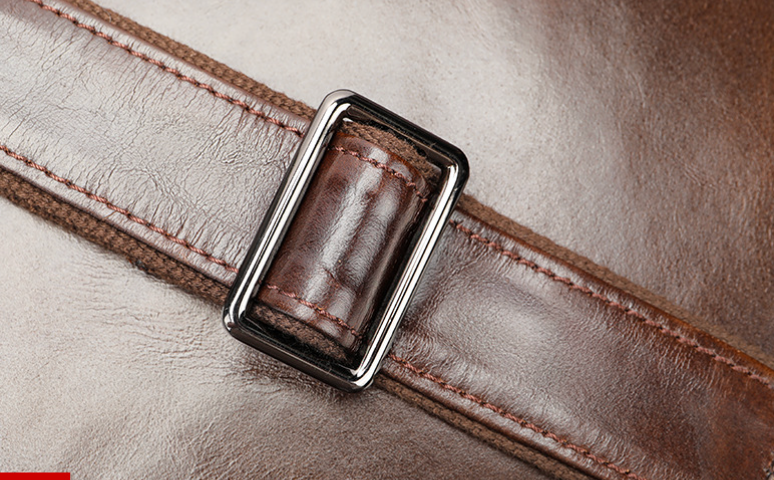 Brown Leather Duffle Bag with Laptop Compartment