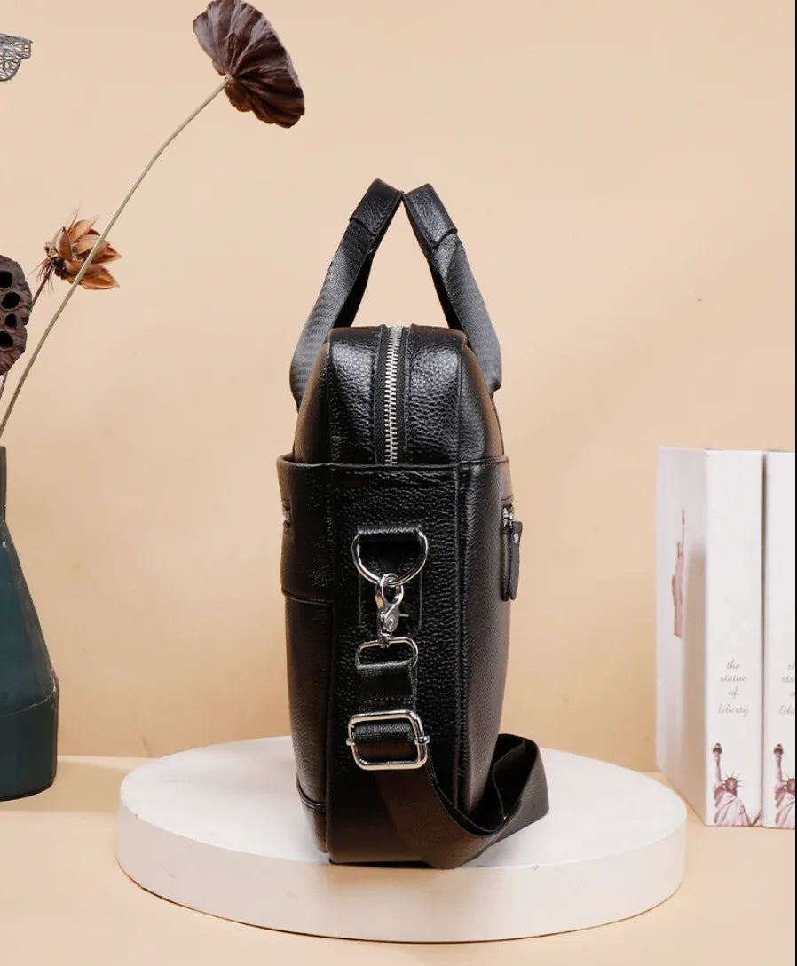 Genuine Leather Office Bag for Men Laptop Business Bag