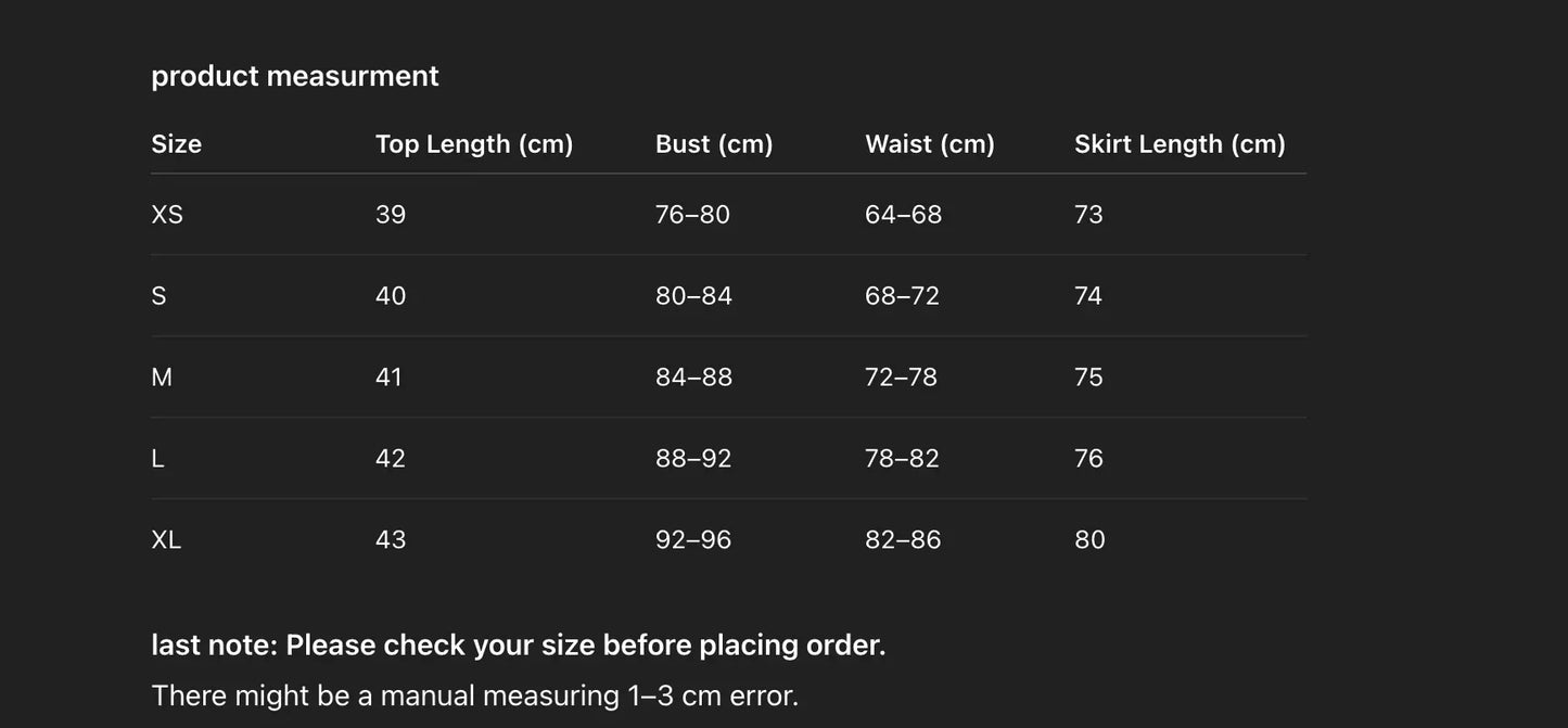 Women’s Denim Two Piece Skirt Set with Zipper Crop Top