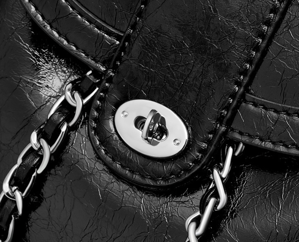 Genuine Leather Crossbody Backpack Purse for Women