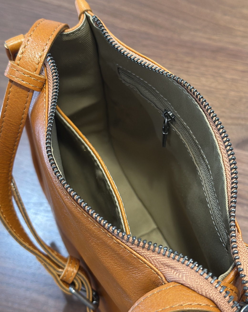 Genuine Leather Crossbody Messenger Bag for Women