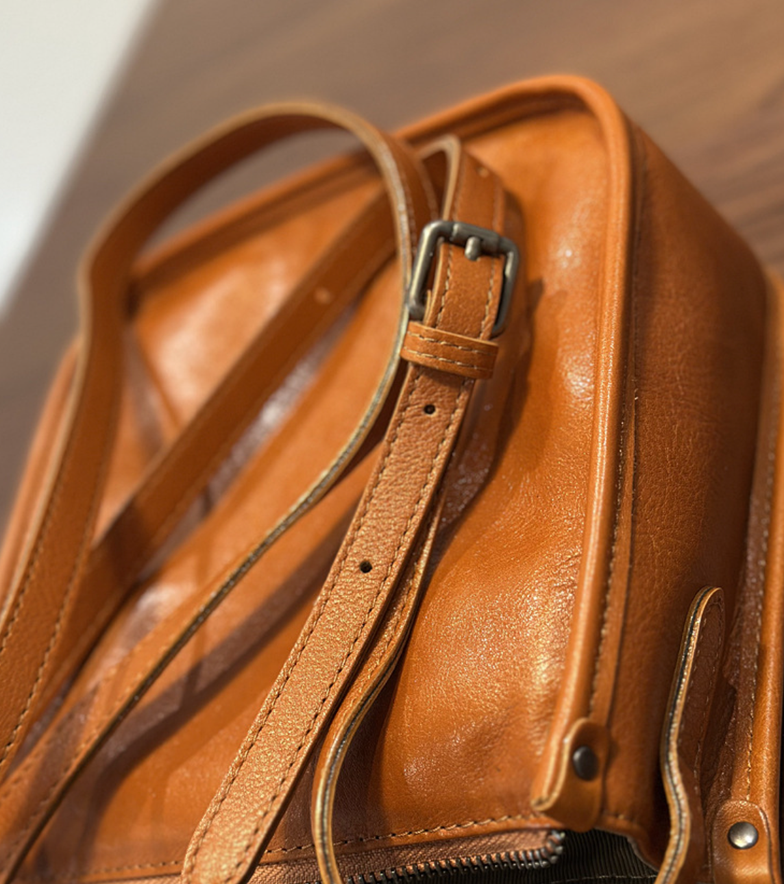 Genuine Leather Crossbody Messenger Bag for Women