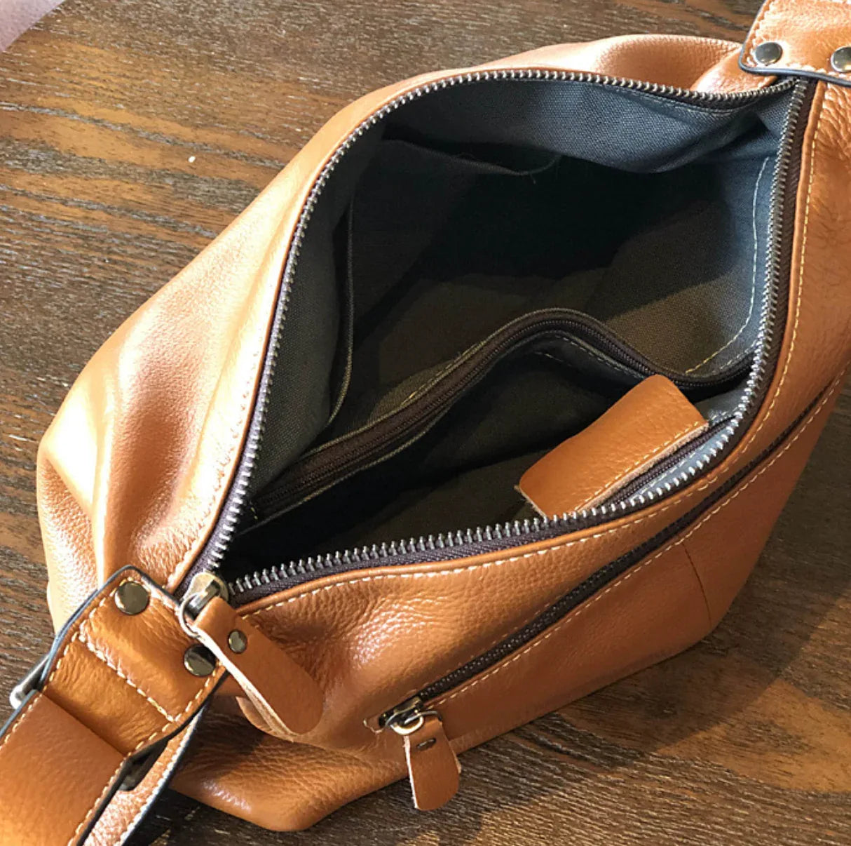 Women Leather Messenger Bag Office Crossbody Purse