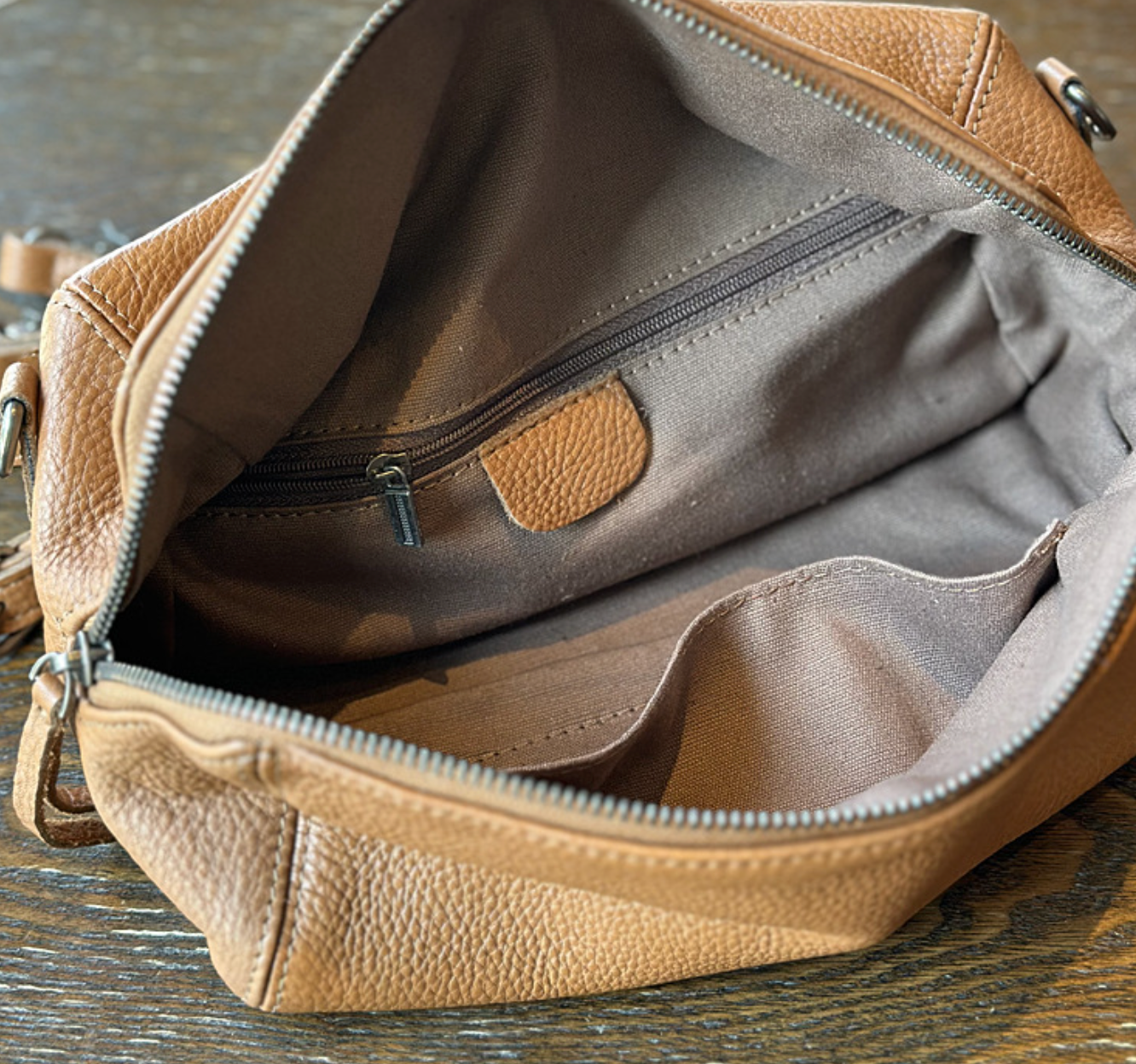Genuine Leather Crossbody Toast Bag for Women