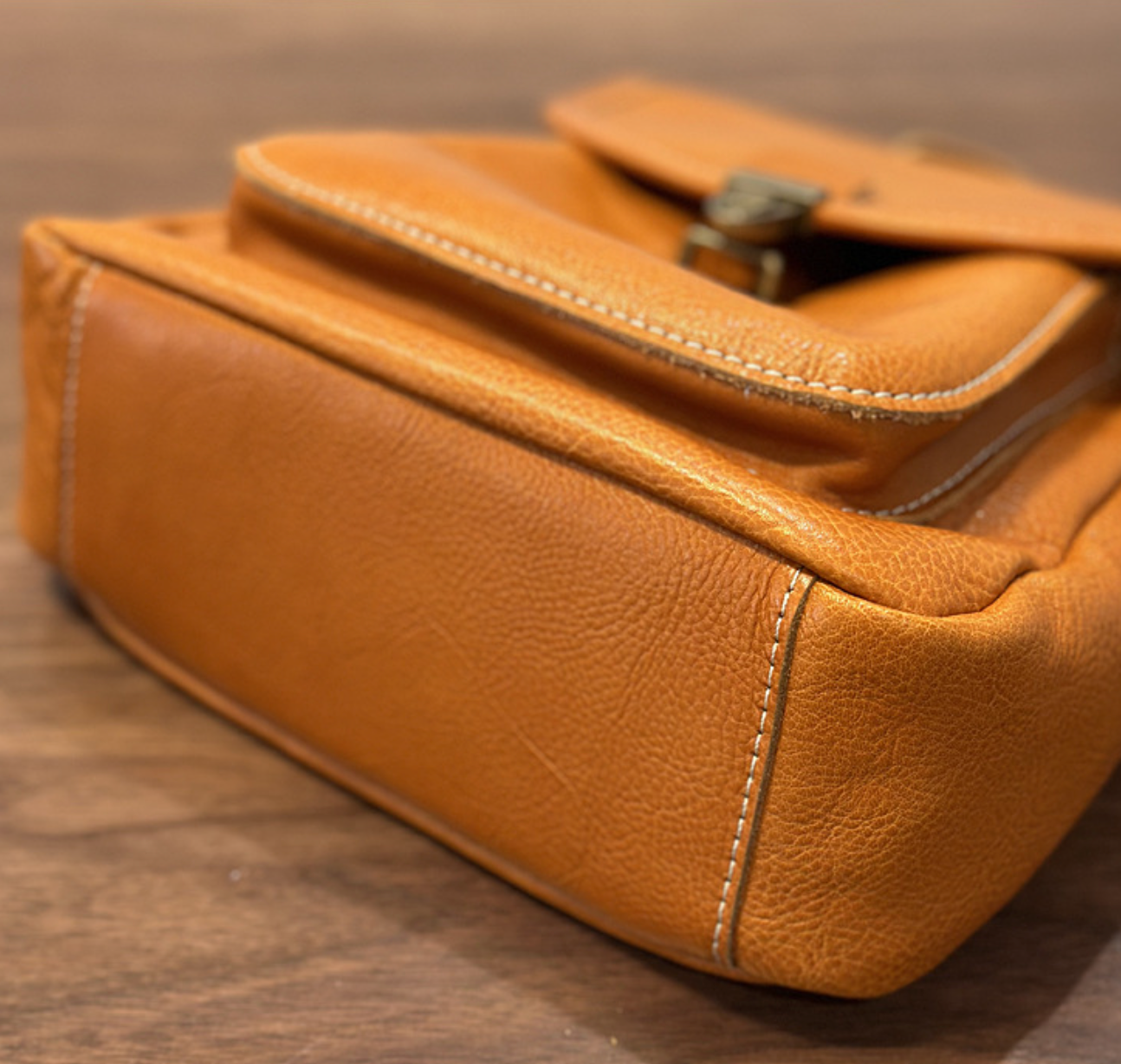 Small Genuine Leather Backpack for Women