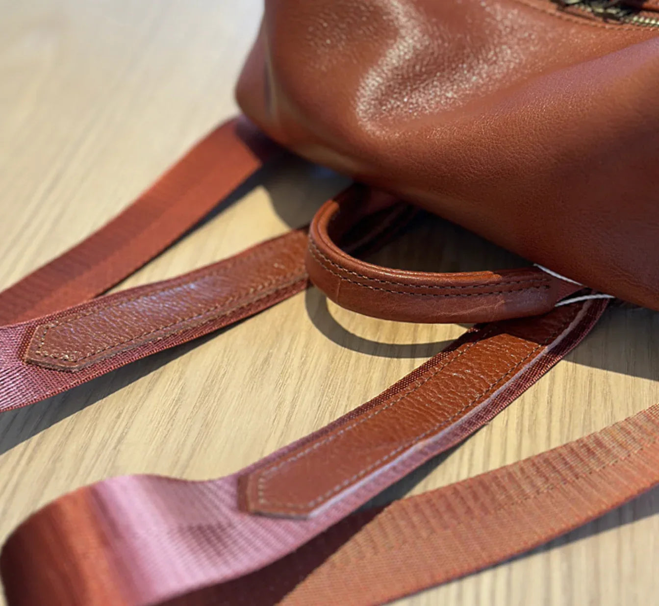 Leather Backpack for Women Laptop Bag Commuter Shoulder