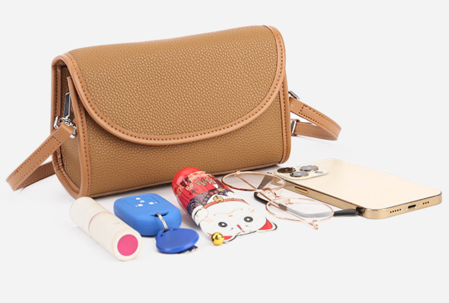 Women’s Genuine Leather Pillow Bag Crossbody