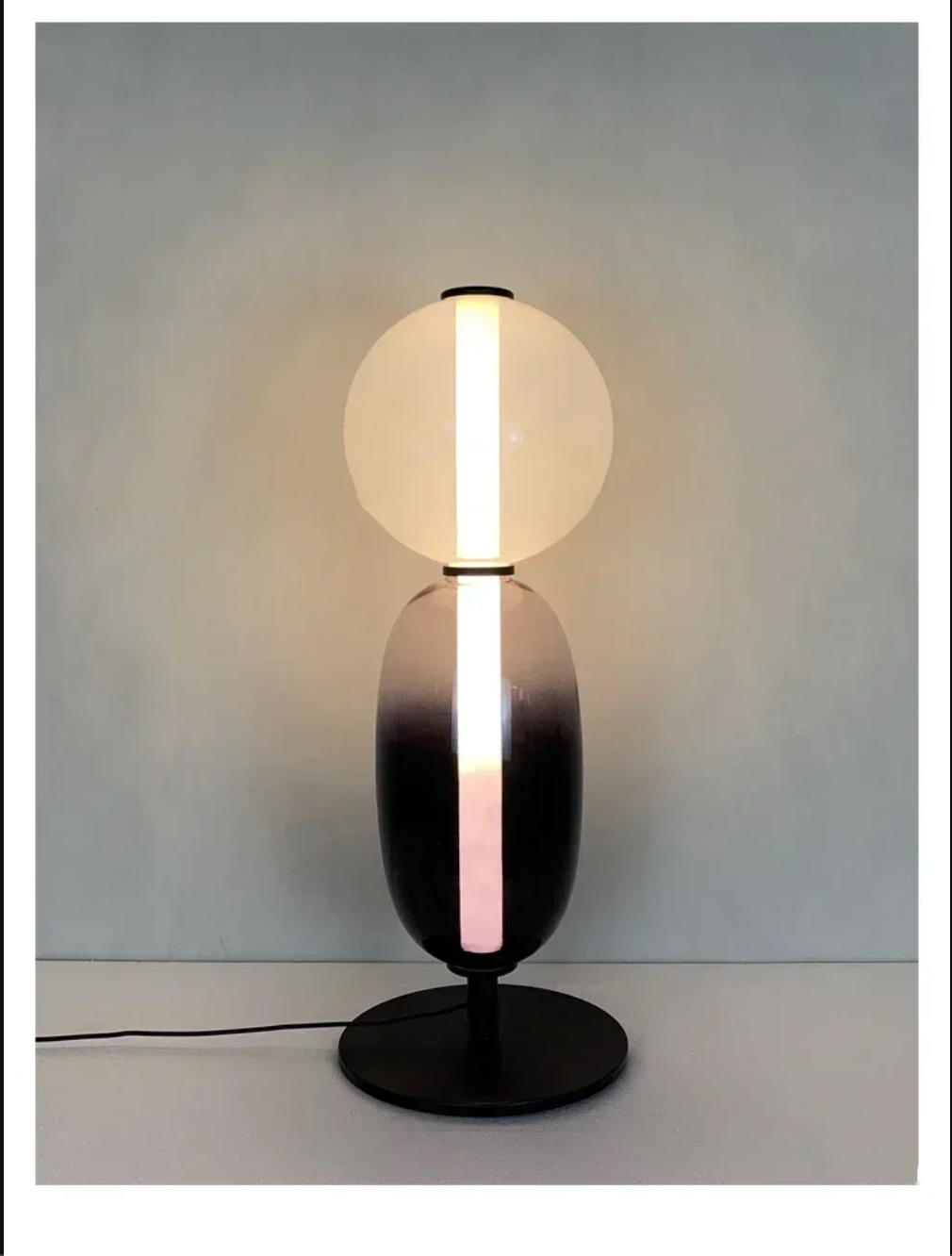 Nordic Design Colorful Glass Table Lamp LED for Bedroom