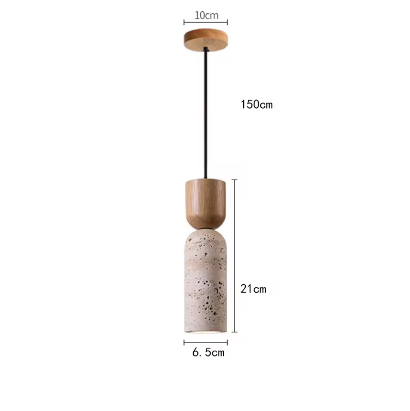 Japanese Wabi Sabi Stone Pendant Ceiling Lamp Chandelier