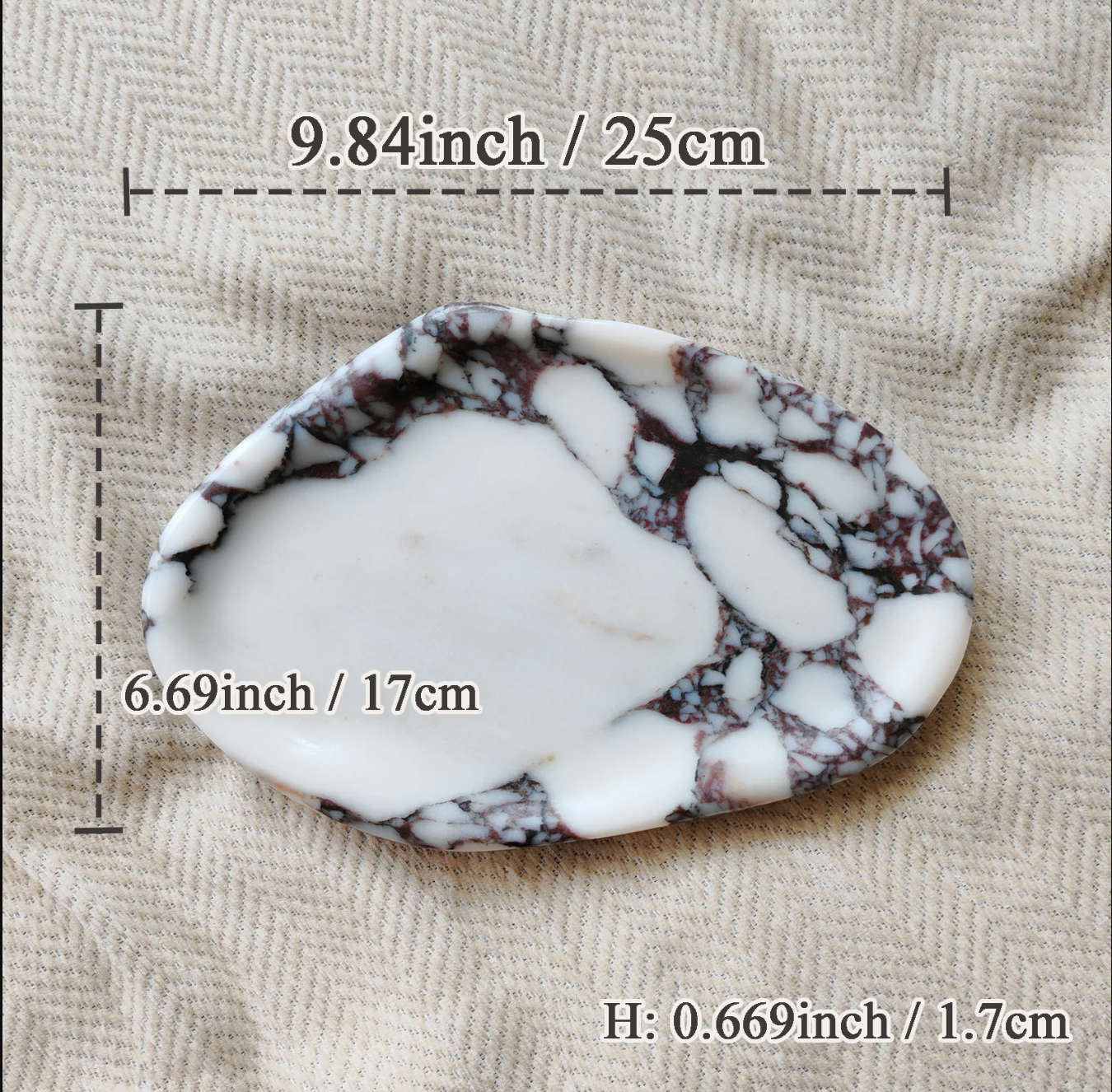 Natural Marble Tray for Jewelry & Home Decor