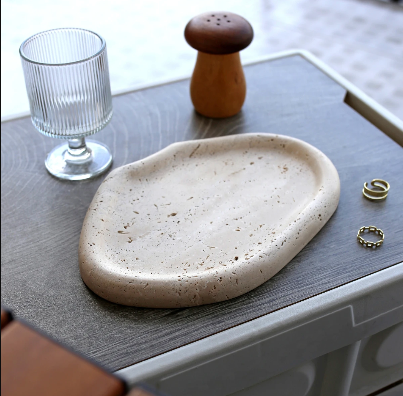 Natural Marble Tray for Jewelry & Home Decor