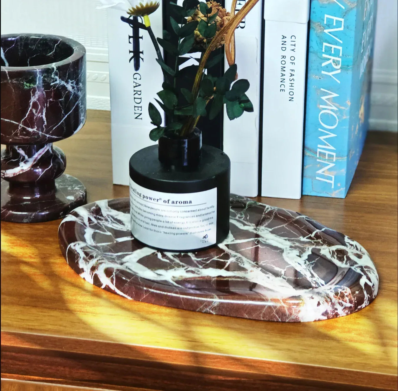 Natural Marble Tray for Jewelry & Home Decor