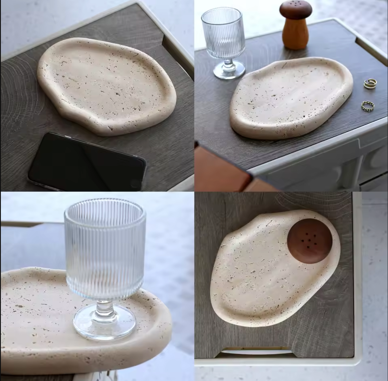 Natural Marble Tray for Jewelry & Home Decor