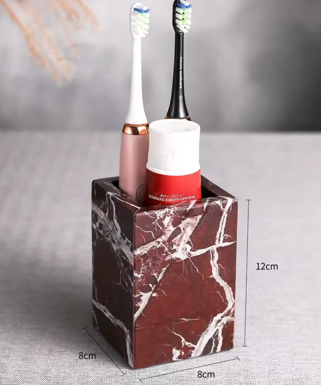 Luxury Natural Marble Bathroom Accessories Set for Home & Hotel Vanity