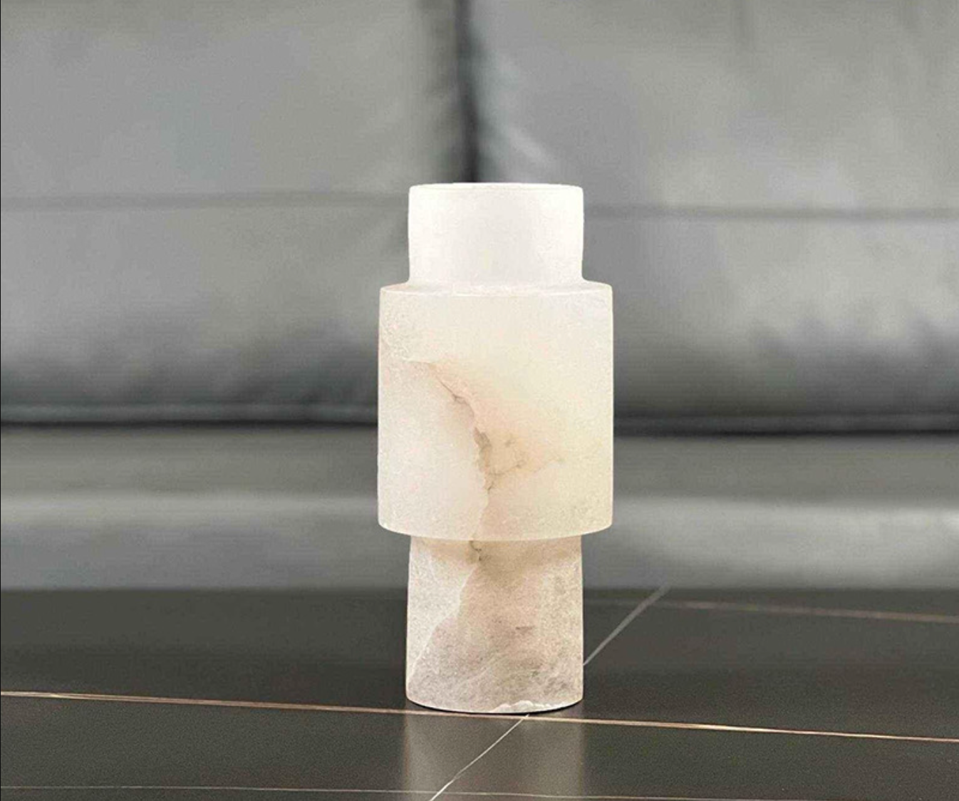 Spanish Real Marble Flower Vase Ornaments Decorative for Living Room & Hotel