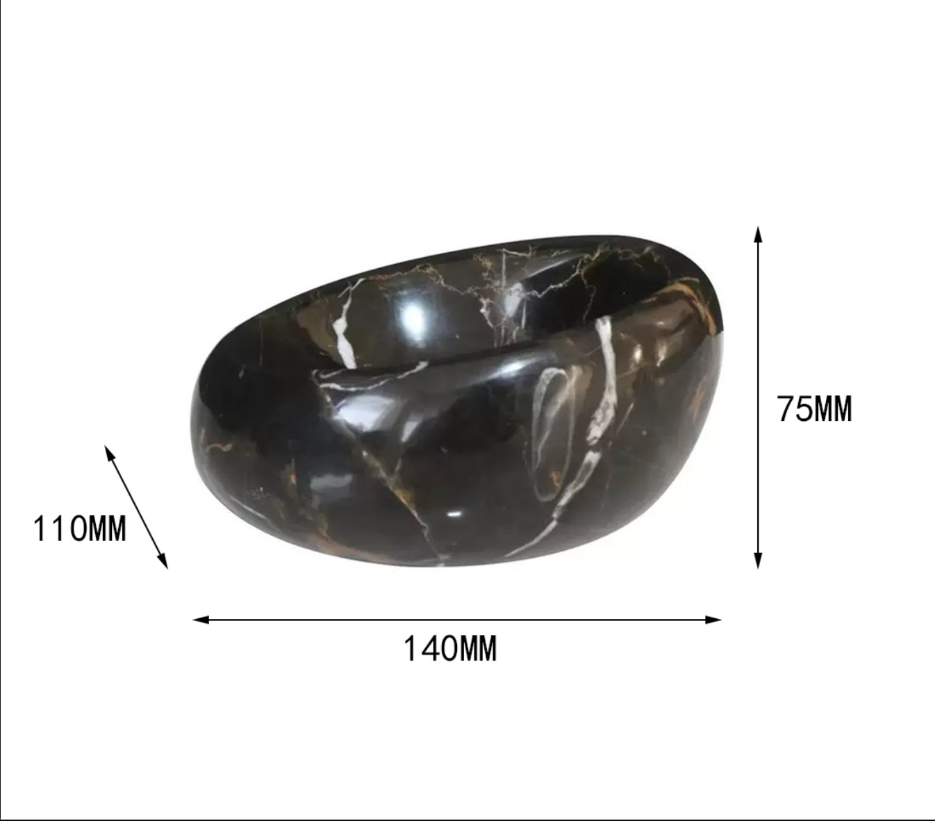 Meibao Marble Fruit Tray Bowl Decorative Marble Home Decor