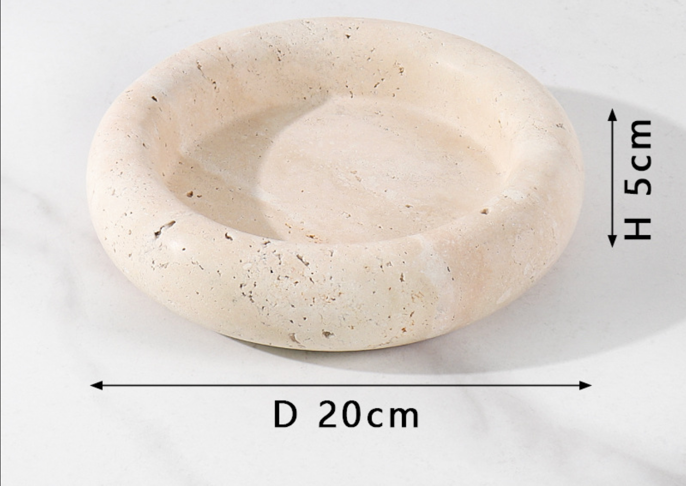 European Marble Round Tray Fruit Plate