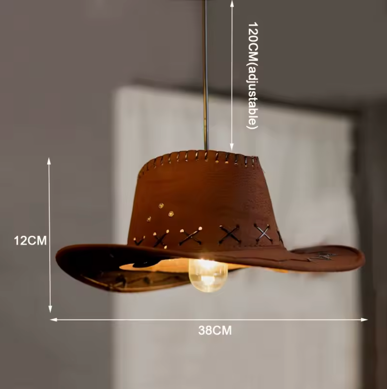 Creative Cowboy Hat Pendant Lamp Ceiling Chandelier