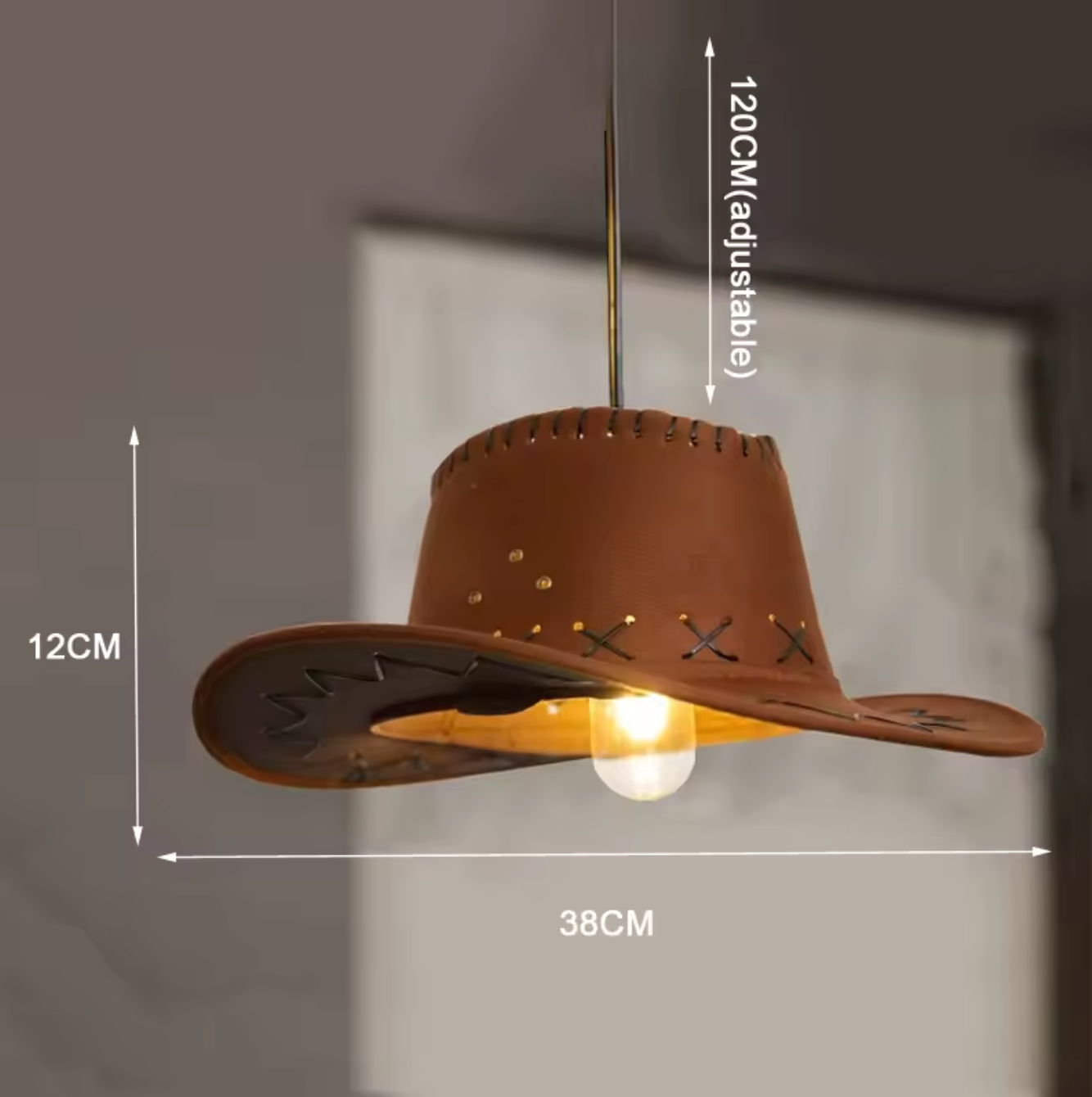 Creative Cowboy Hat Pendant Lamp Ceiling Chandelier
