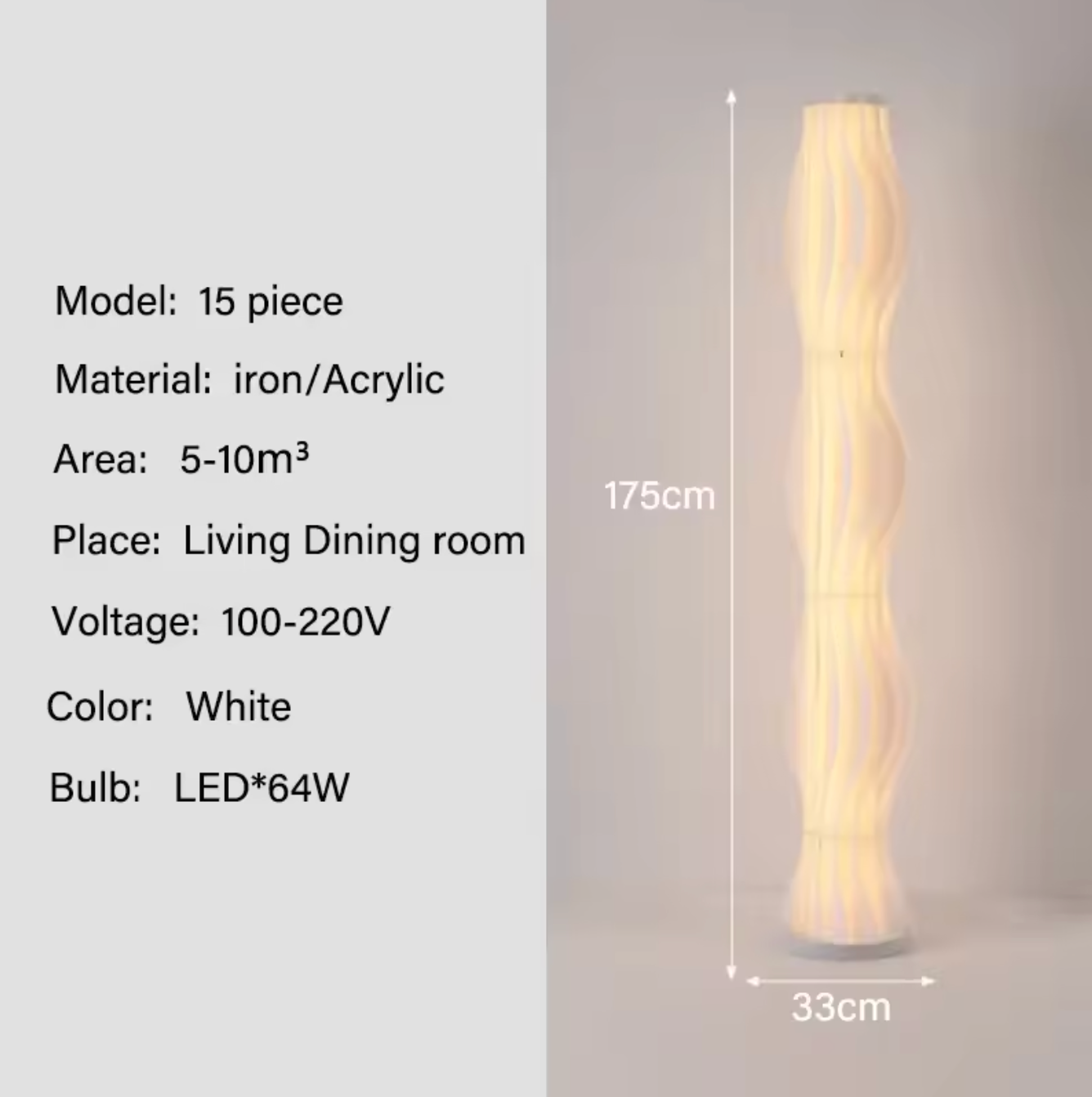 Modern Nordic LED Floor Lamp for Living Room and Bedroom