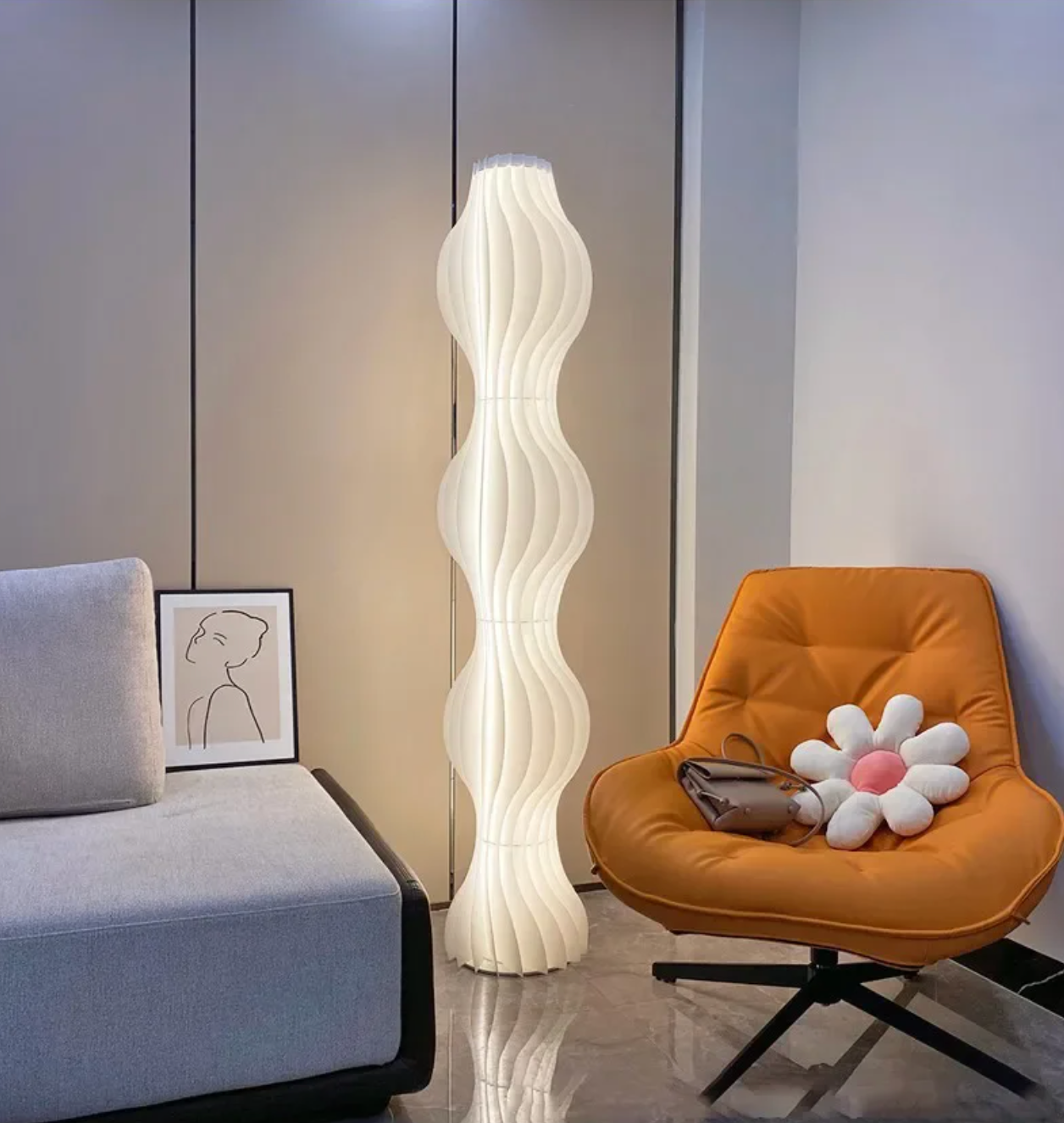 Modern Nordic LED Floor Lamp for Living Room and Bedroom