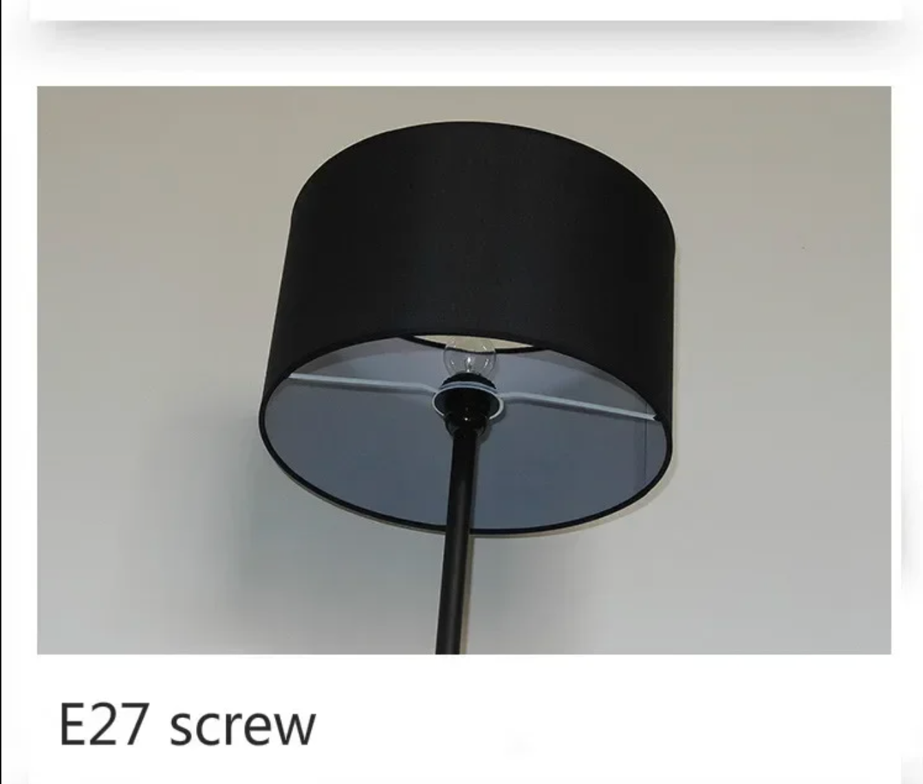Modern Floor Lamp Nordic Metal Standing Lamp with Fabric Shade