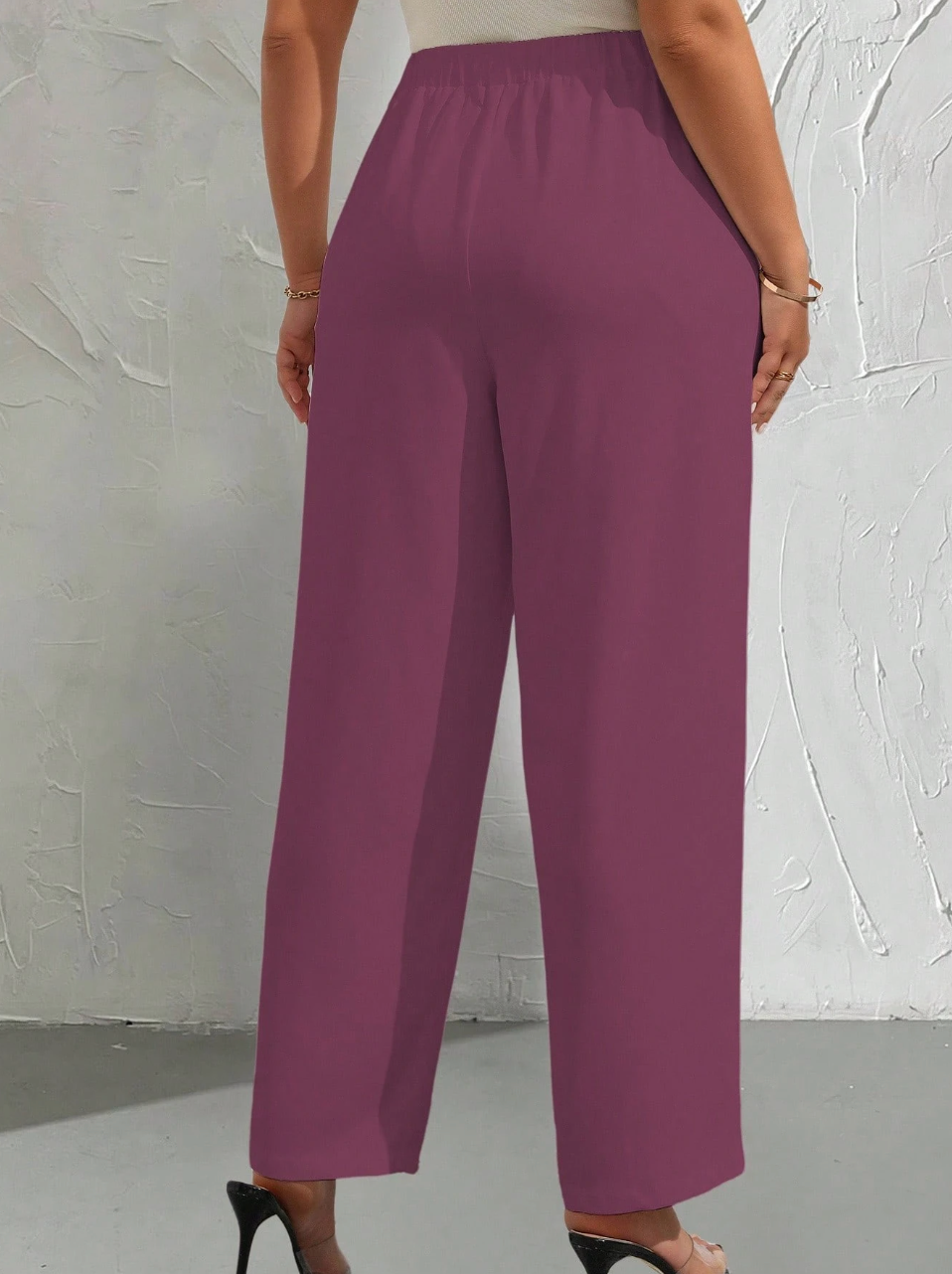 high waisted white dress pants women