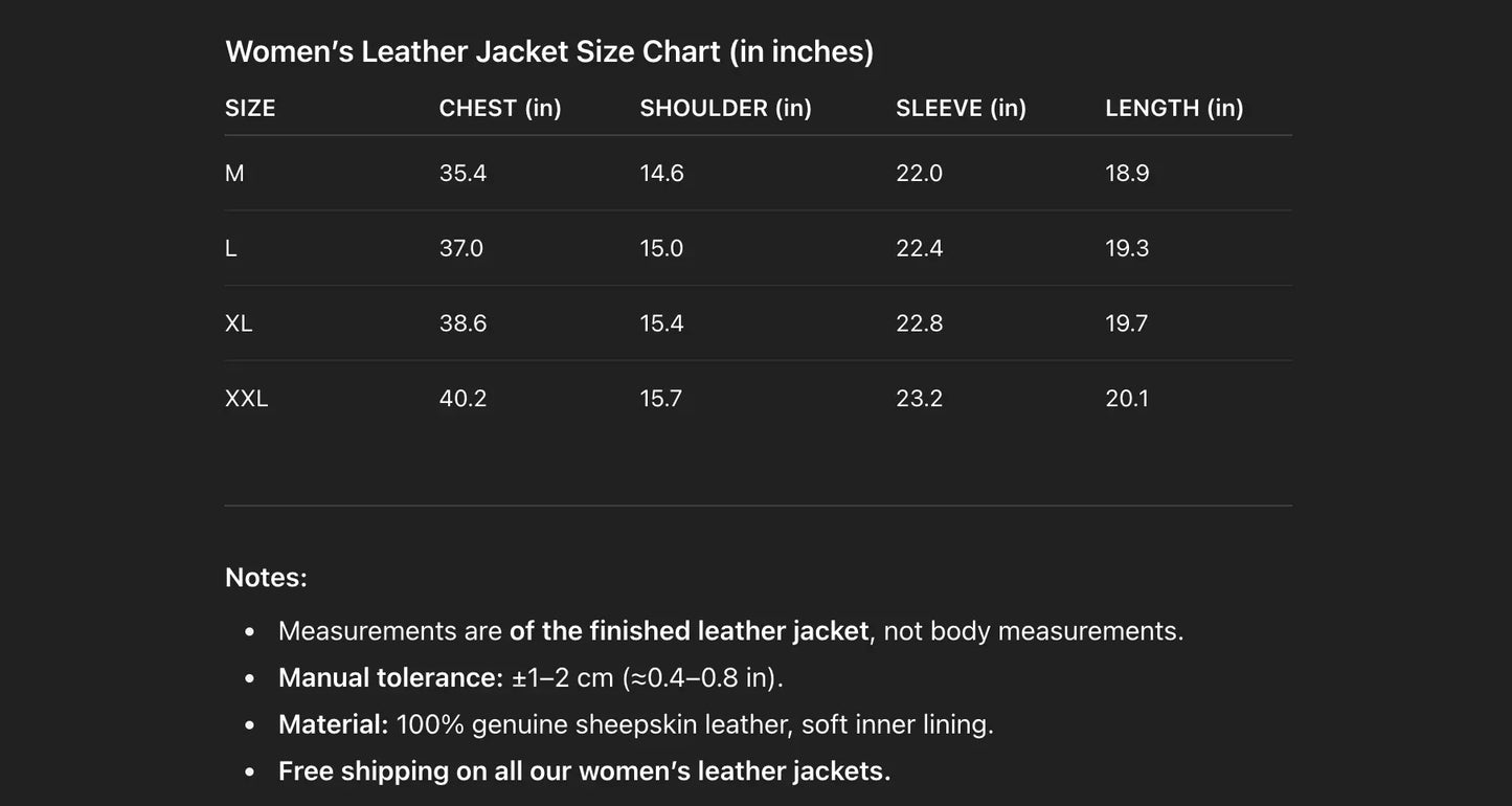 Women’s Genuine Leather Bomber Moto Jacket Black Short Fit