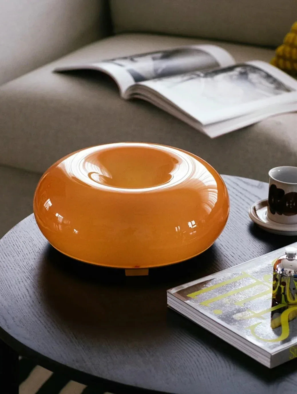 Nordic Donut Wall Lamp Bauhaus Touch Dimming Bedroom Light