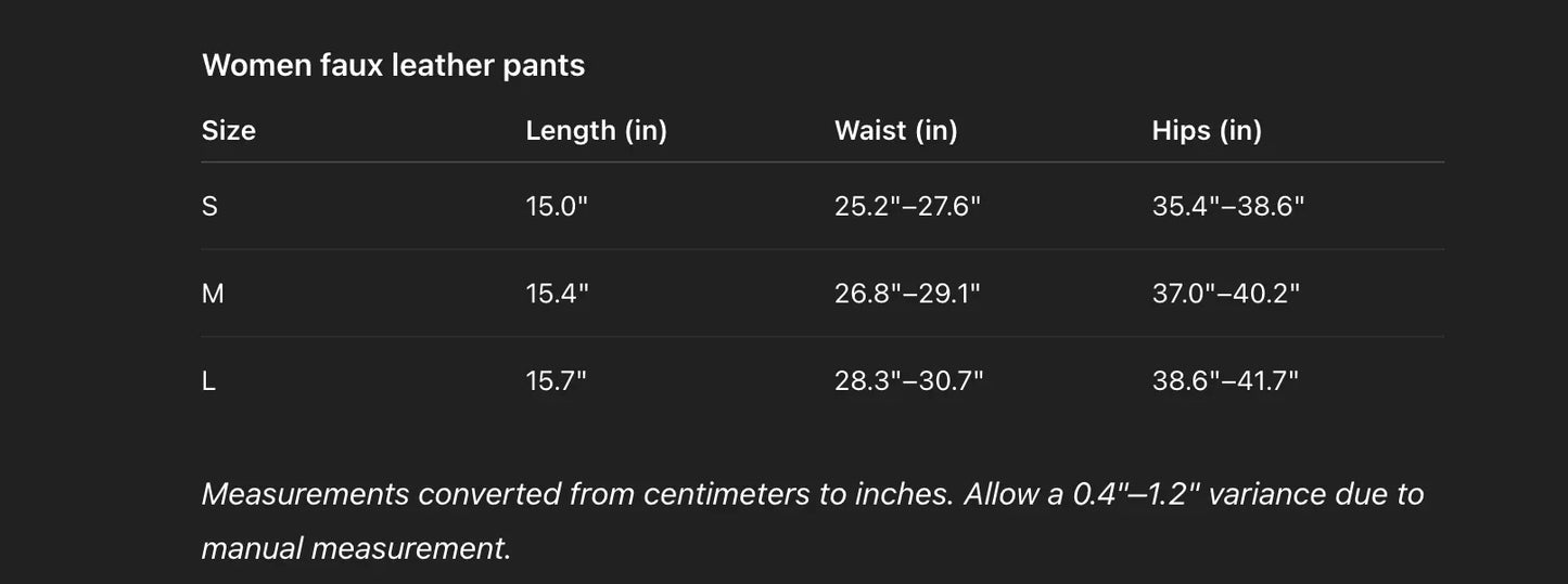 High waist flared faux leather pants