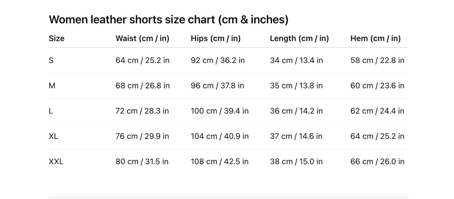 High waisted sheepskin leather shorts for summer women