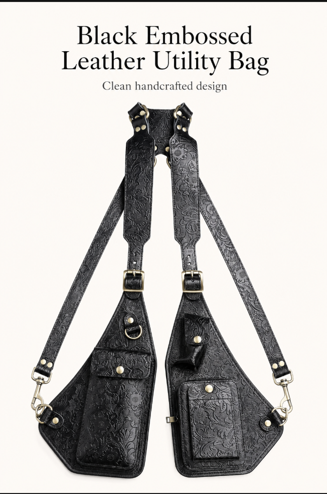 Genuine Leather Shoulder Holster Bag for Men
