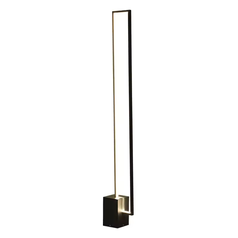 Minimalist Black Geometric Floor Lamp for Bedroom