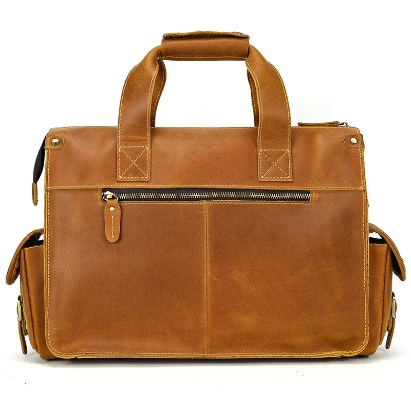 Genuine Cowhide Business Laptop Bag