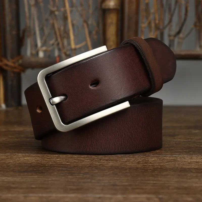 Genuine Leather Belt for Jeans and Business Wear